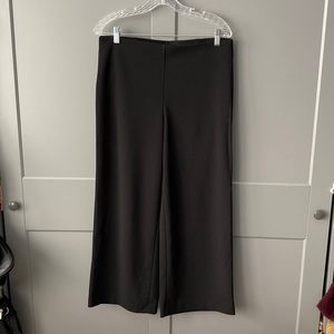 Loft cropped wide leg black pants, size M. NWT!